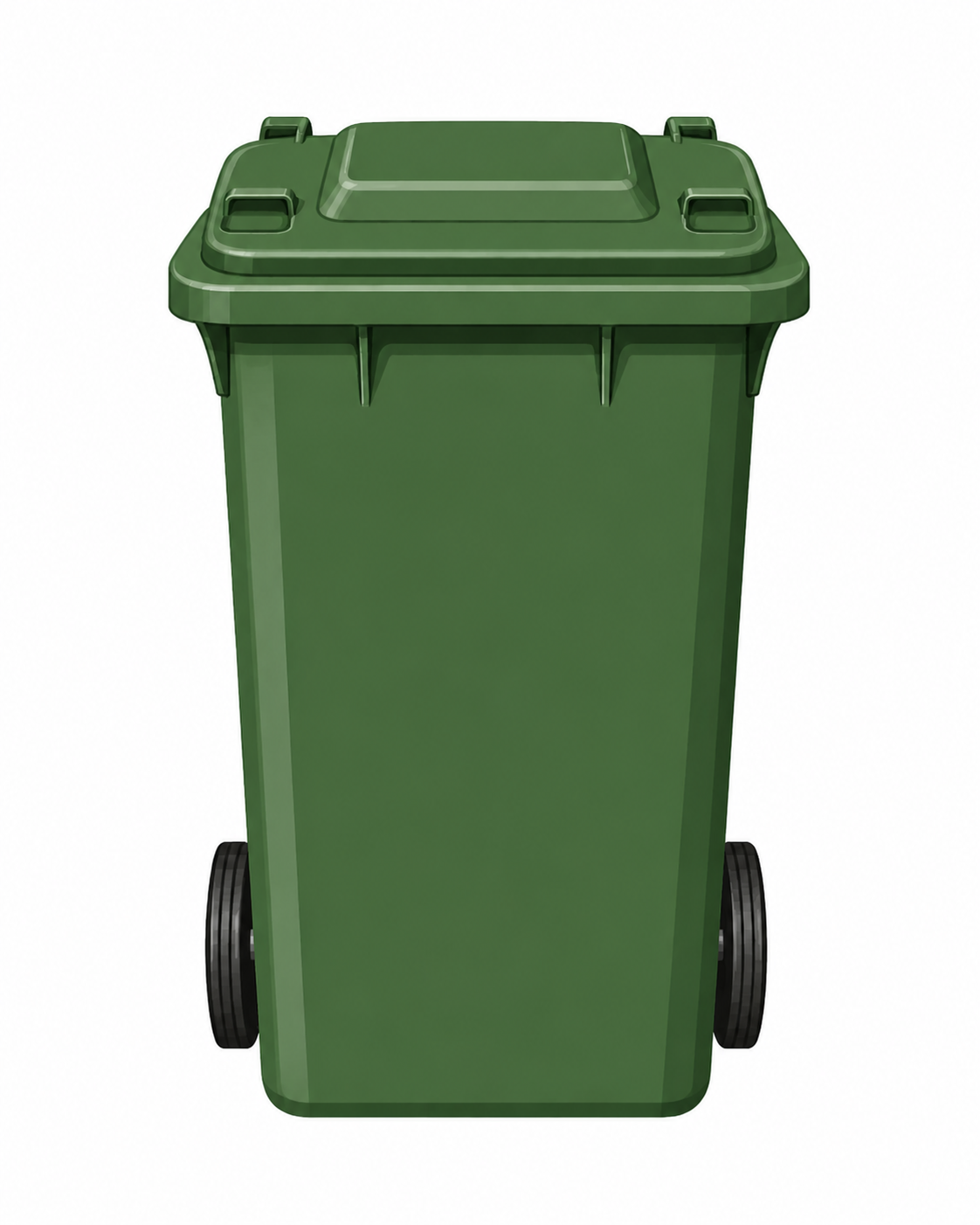 Bildkarte grüne Mülltonne