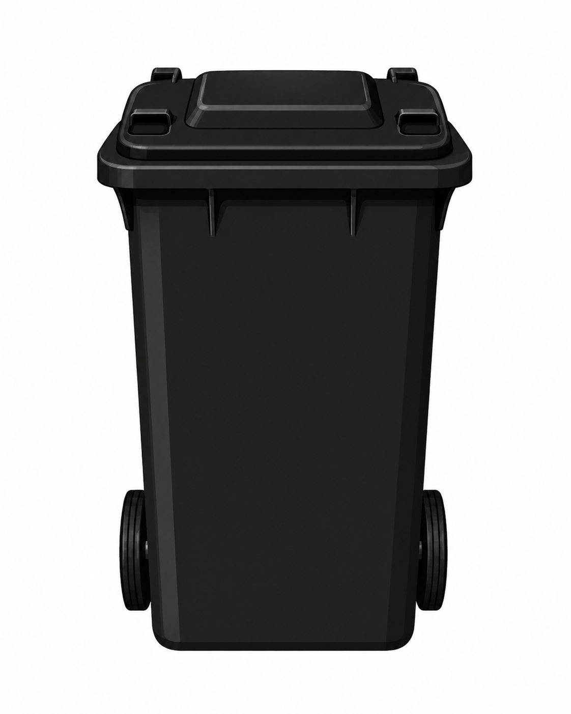Bildkarte schwarze Mülltonne