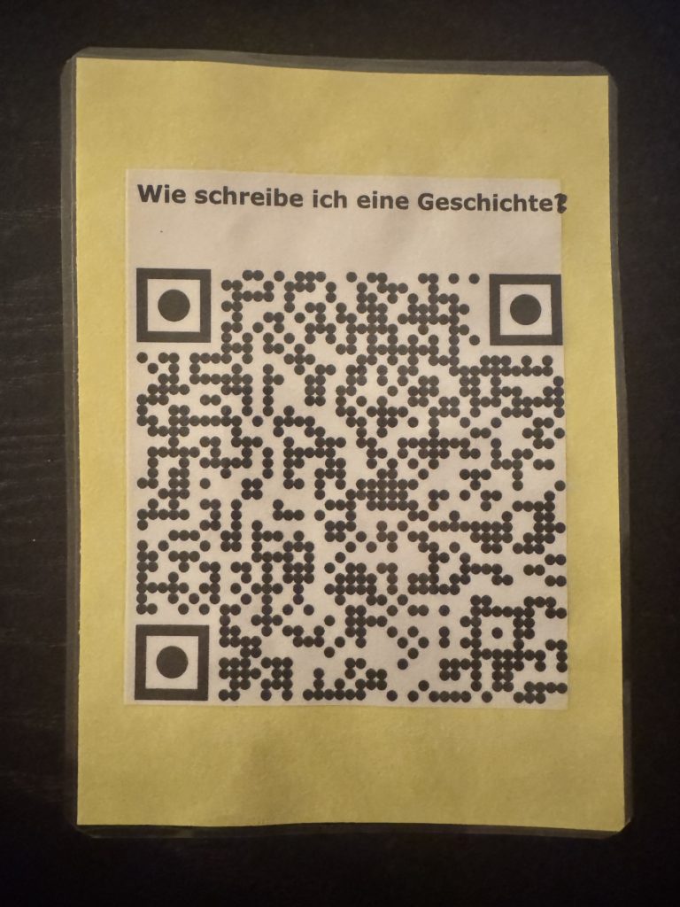 QR-Code "Wie schreibe ich eine Geschichte?"