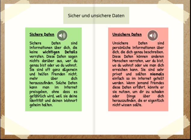 Sichere und unsichere Daten